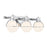 Savoy House Pierce 3 Light Bath, Chrome/Opal