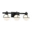 Savoy House Pierce 3 Light Bath, Matte Black/Opal