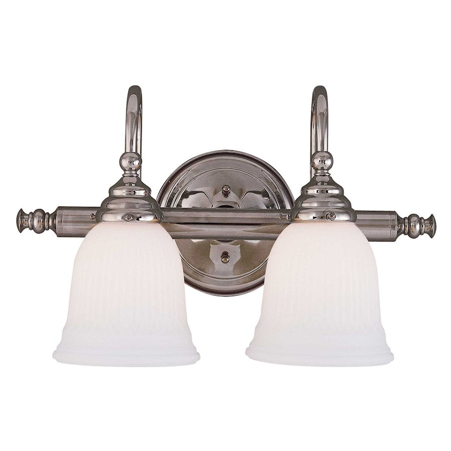 Savoy House Brunswick 2-Light Bathroom Vanity Light, Chrome - 8-1062-2-CH