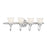 Savoy House Brunswick 4-Light Bathroom Vanity Light, Chrome