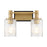 Savoy House Concord 2Lt Bathroom Vanity Light, Black/Brass - 8-1102-2-143