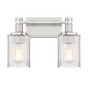 Savoy House Concord 2Lt Bathroom Vanity Light, Silver/ Nickel - 8-1102-2-146