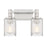 Savoy House Concord 2 Light Bath, Silver/Polished Nickel/Ribbed - 8-1102-2-146