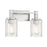 Savoy House Concord 2Lt Bathroom Vanity Light, Silver/ Nickel