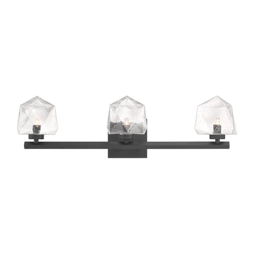 Savoy House Castello 3 Lt Bath Sconce, Clear, Matte Black - 8-1239-3-BK