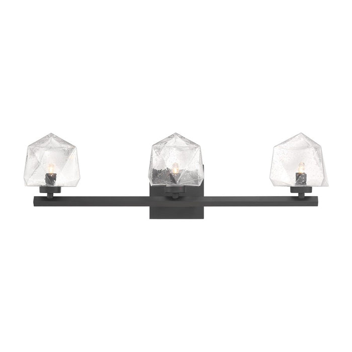 Savoy House Castello 3 Lt Bath Sconce, Clear, Matte Black - 8-1239-3-BK