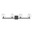 Savoy House Castello 4 Lt Bath Sconce, Clear, Matte Black