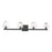 Savoy House Castello 4 Lt Bath Sconce, Clear, Matte Black