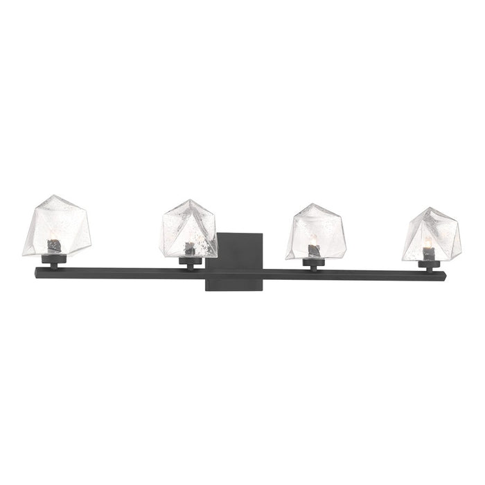 Savoy House Castello 4 Lt Bath Sconce, Clear, Matte Black