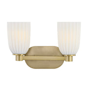 Savoy House Essentials Baldwin 2 Lt Bath Sconce, Noble Brass - 8-1245-2-127
