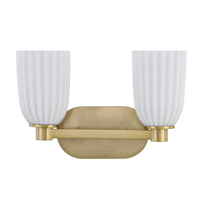 Savoy House Essentials Baldwin 2 Lt Bath Sconce, Noble Brass