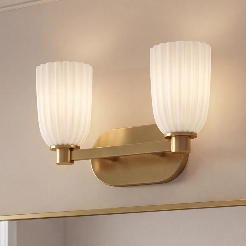 Savoy House Essentials Baldwin 2 Lt Bath Sconce, Noble Brass