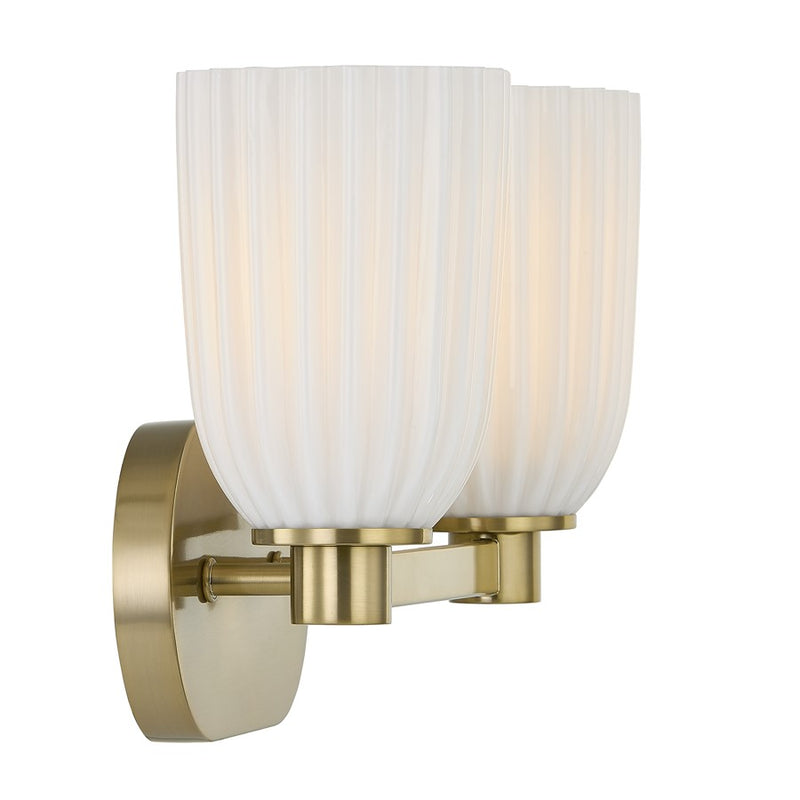 Savoy House Essentials Baldwin 2 Lt Bath Sconce, Noble Brass