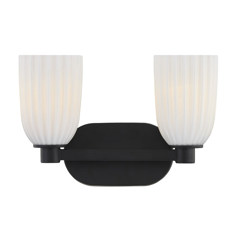 Savoy House Essentials Baldwin 2 Lt Bath Sconce, Matte Black