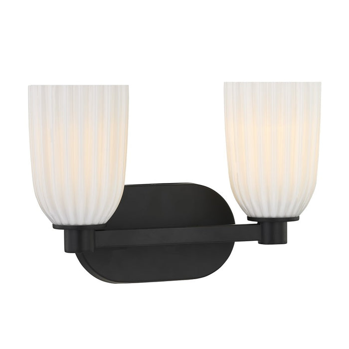 Savoy House Essentials Baldwin 2 Lt Bath Sconce, Matte Black