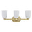 Savoy House Essentials Baldwin 3 Lt Bath Sconce, Noble Brass