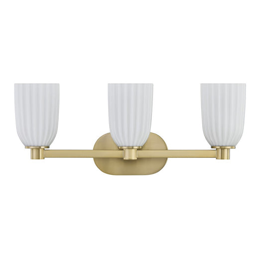 Savoy House Essentials Baldwin 3 Lt Bath Sconce, Noble Brass
