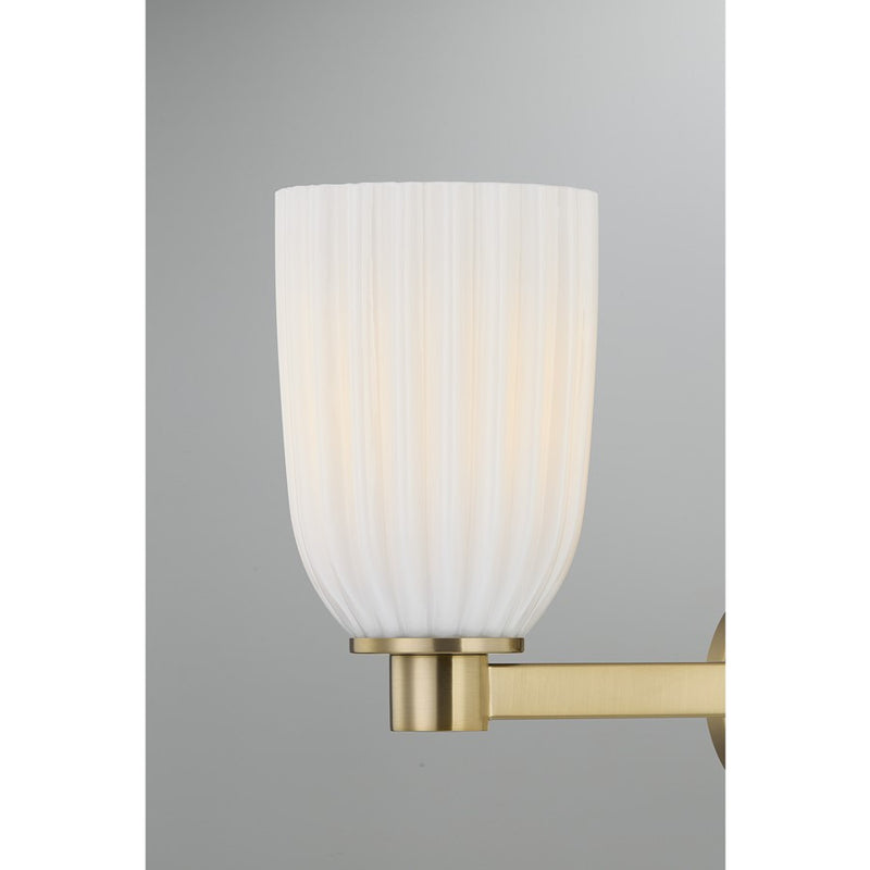 Savoy House Essentials Baldwin 3 Lt Bath Sconce, Noble Brass