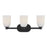 Savoy House Essentials Baldwin 3 Lt Bath Sconce, Matte Black - 8-1245-3-BK