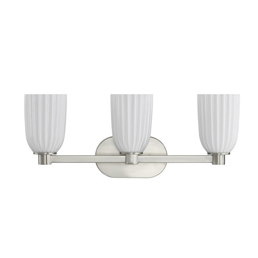 Savoy House Essentials Baldwin 3 Lt Bath Sconce, Satin Nickel