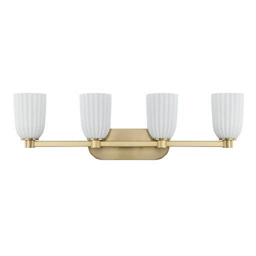 Savoy House Essentials Baldwin 4 Lt Bath Sconce, Noble Brass