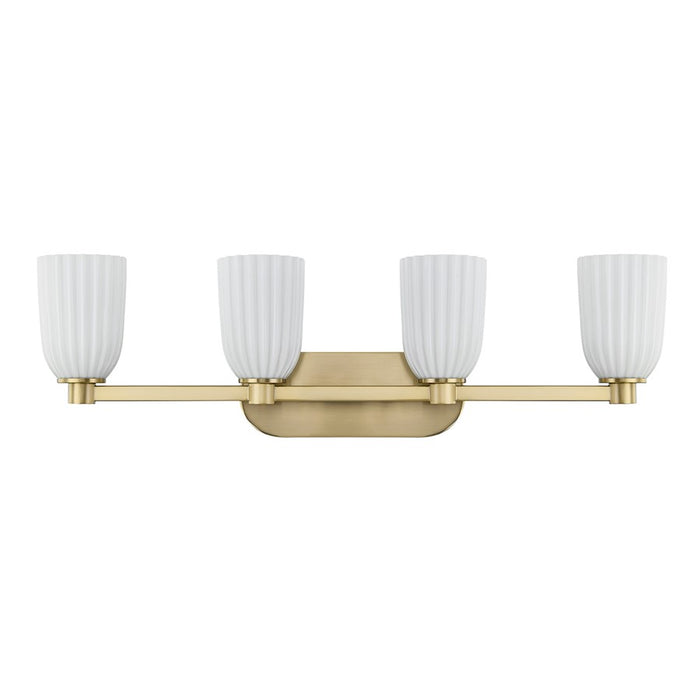 Savoy House Essentials Baldwin 4 Lt Bath Sconce, Noble Brass
