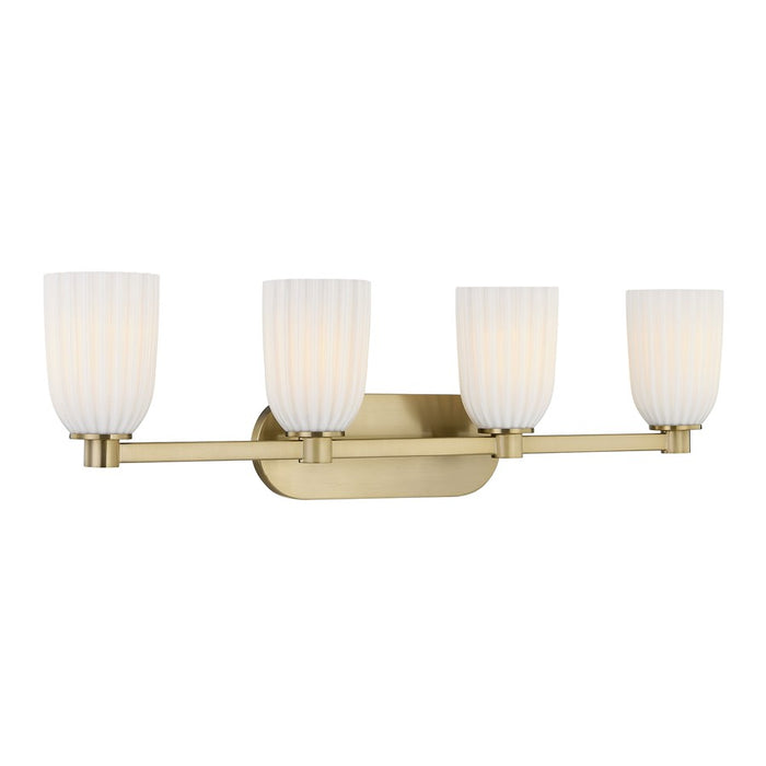 Savoy House Essentials Baldwin 4 Lt Bath Sconce, Noble Brass