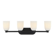 Savoy House Essentials Baldwin 4 Lt Bath Sconce, Matte Black - 8-1245-4-BK