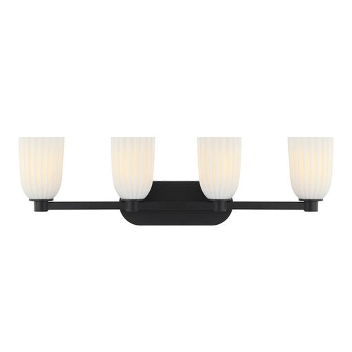 Savoy House Essentials Baldwin 4 Lt Bath Sconce, Matte Black - 8-1245-4-BK