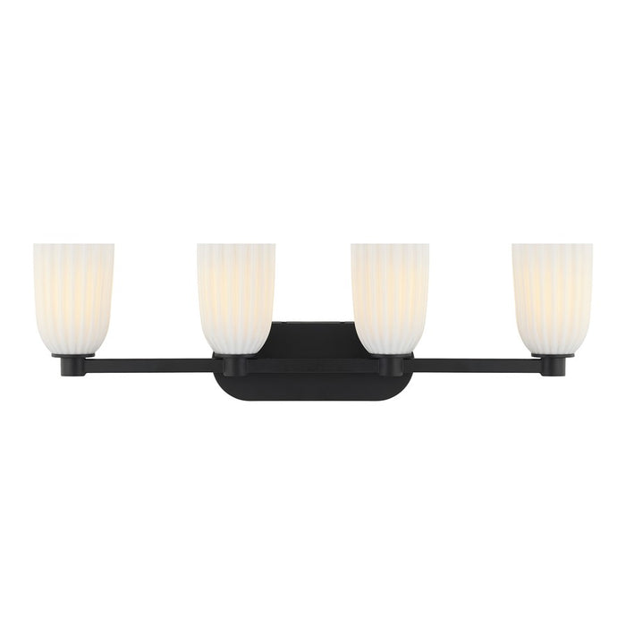 Savoy House Essentials Baldwin 4 Lt Bath Sconce, Matte Black - 8-1245-4-BK