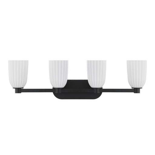 Savoy House Essentials Baldwin 4 Lt Bath Sconce, Matte Black