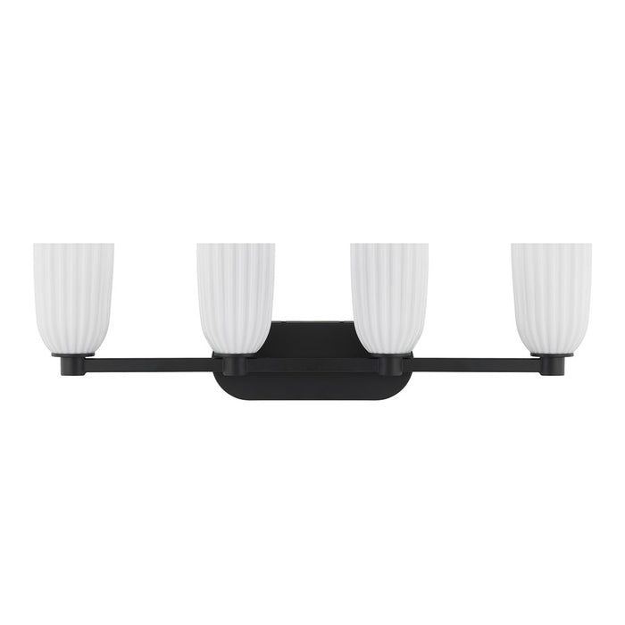 Savoy House Essentials Baldwin 4 Lt Bath Sconce, Matte Black
