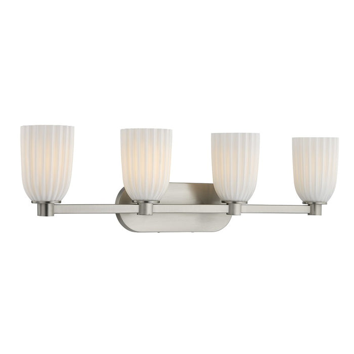 Savoy House Essentials Baldwin 4 Lt Bath Sconce, Satin Nickel