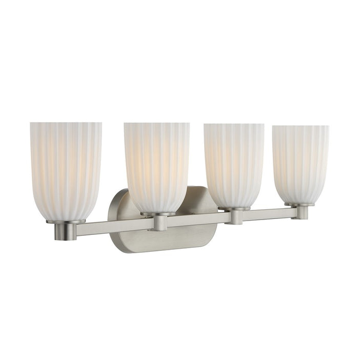 Savoy House Essentials Baldwin 4 Lt Bath Sconce, Satin Nickel