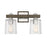 Savoy House Halifax 2Lt Bathroom Vanity Light, Nickel/Gray Wood - 8-1255-2-165