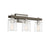 Savoy House Halifax 3Lt Bathroom Vanity Light, Nickel/Gray Wood