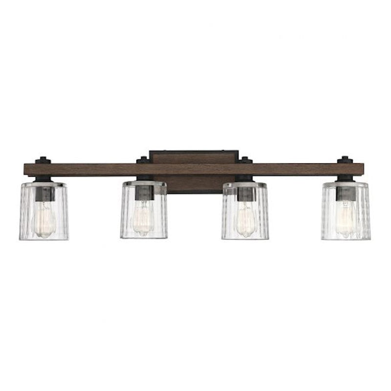 Savoy House Halifax 4-Light Bathroom Vanity Light, Durango