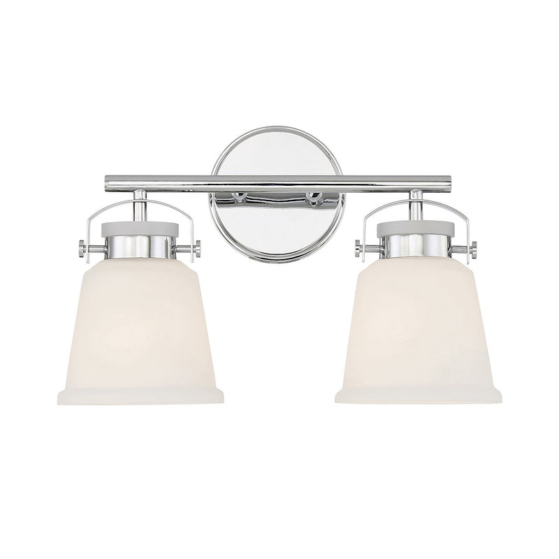 Savoy House Kaden 2-Light Bathroom Vanity Light, Polished Chrome