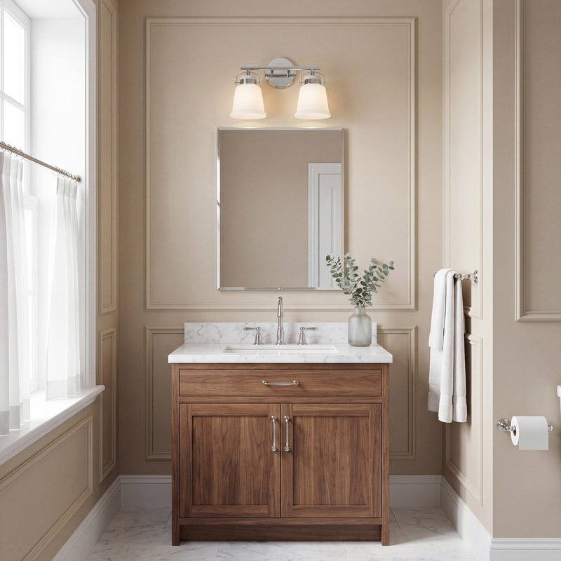 Savoy House Kaden 2-Light Bathroom Vanity Light, Polished Chrome