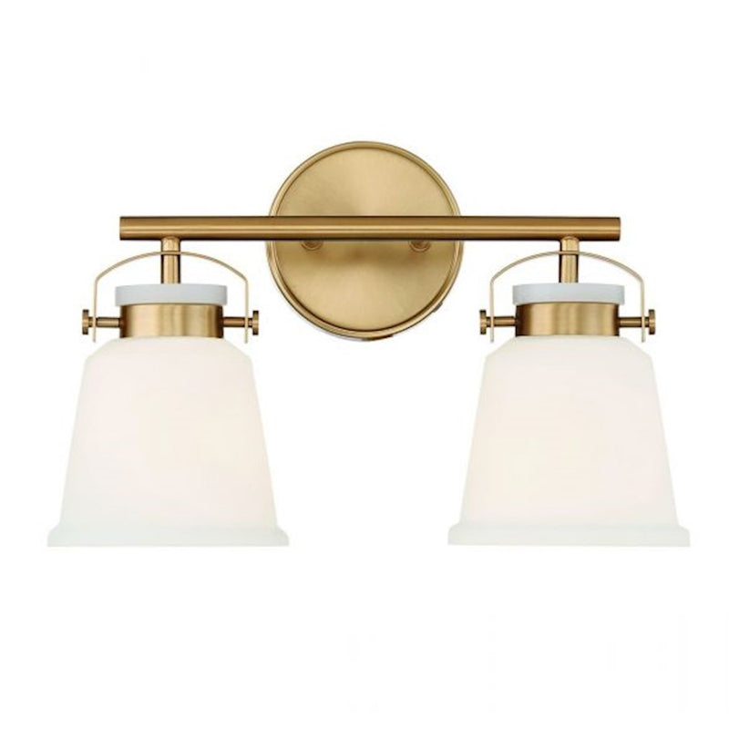 Savoy House Kaden 2-Light Bathroom Vanity Light, Warm Brass