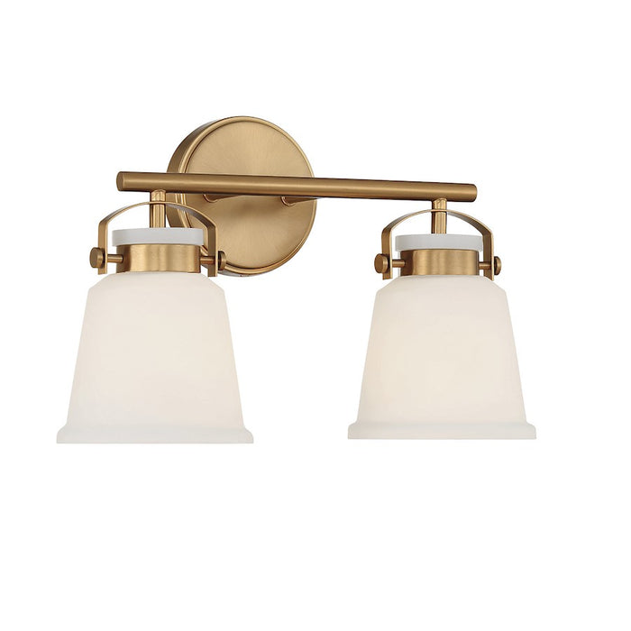 Savoy House Kaden 2-Light Bathroom Vanity Light, Warm Brass