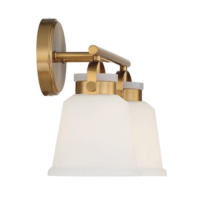 Savoy House Kaden 2-Light Bathroom Vanity Light, Warm Brass