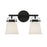 Savoy House Kaden 2-Light Bathroom Vanity Light, Matte Black - 8-1627-2-BK