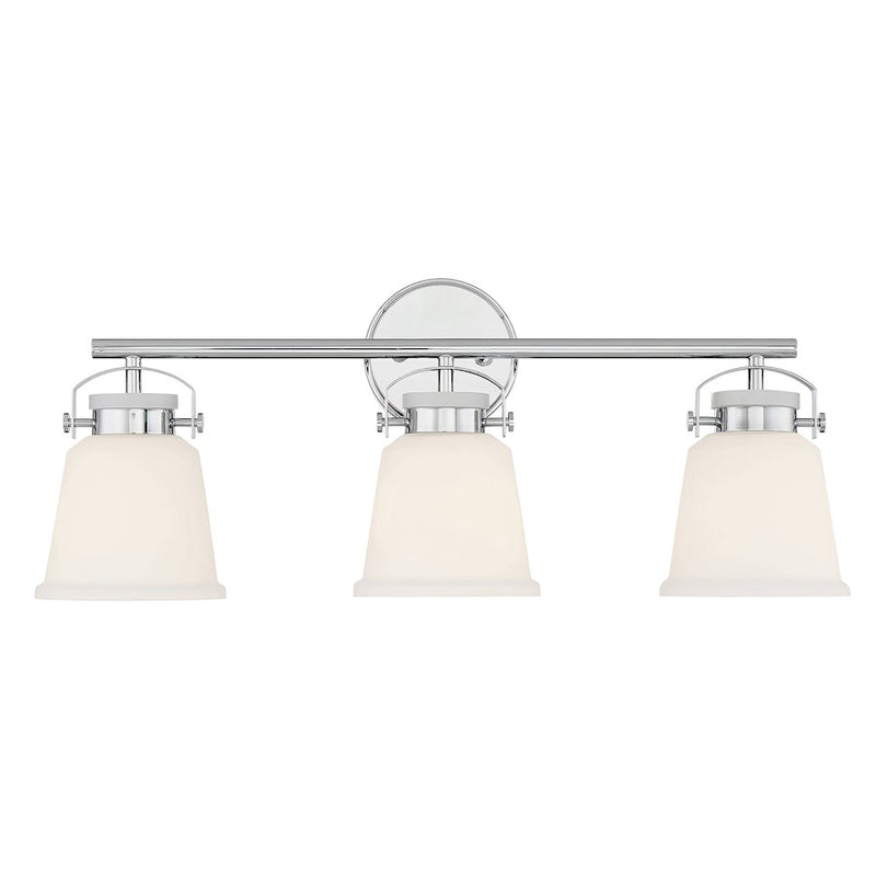 Savoy House Kaden 3-Light Bathroom Vanity Light, Polished Chrome