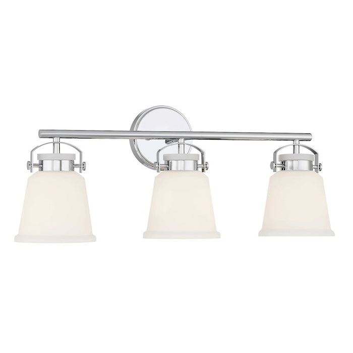 Savoy House Kaden 3-Light Bathroom Vanity Light, Polished Chrome