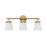 Savoy House Kaden 3-Light Bathroom Vanity Light, Warm Brass