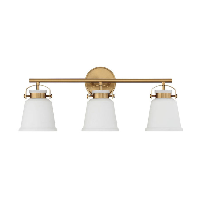 Savoy House Kaden 3-Light Bathroom Vanity Light, Warm Brass