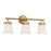 Savoy House Kaden 3-Light Bathroom Vanity Light, Warm Brass