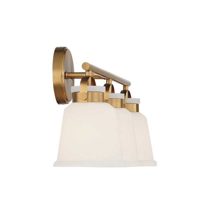 Savoy House Kaden 3-Light Bathroom Vanity Light, Warm Brass