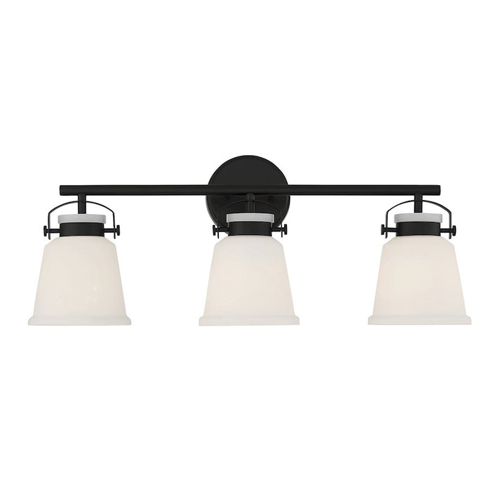 Savoy House Kaden 3-Light Bathroom Vanity Light, Matte Black - 8-1627-3-BK